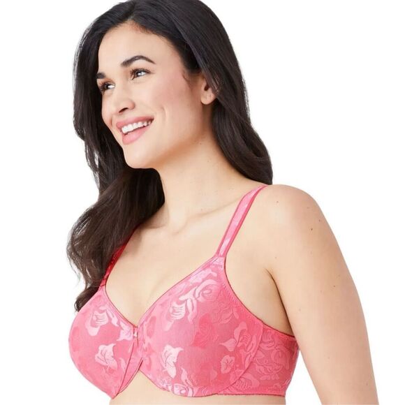 WACOAL NWT Awareness Full Figure Seamless PINK Underwire Bra 34DDD - Picture 4 of 5